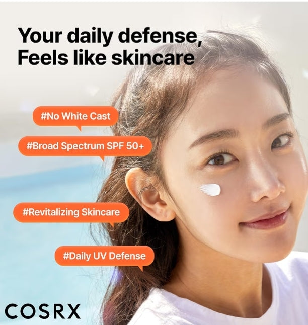 COSRX Vitamin E Sunscreen SPF 50 for Oily Skin | Lightweight Korean Face Sunscreen, No White Cast, Natural Glow, Non-Sticky, Hydrating – 1.69 fl oz